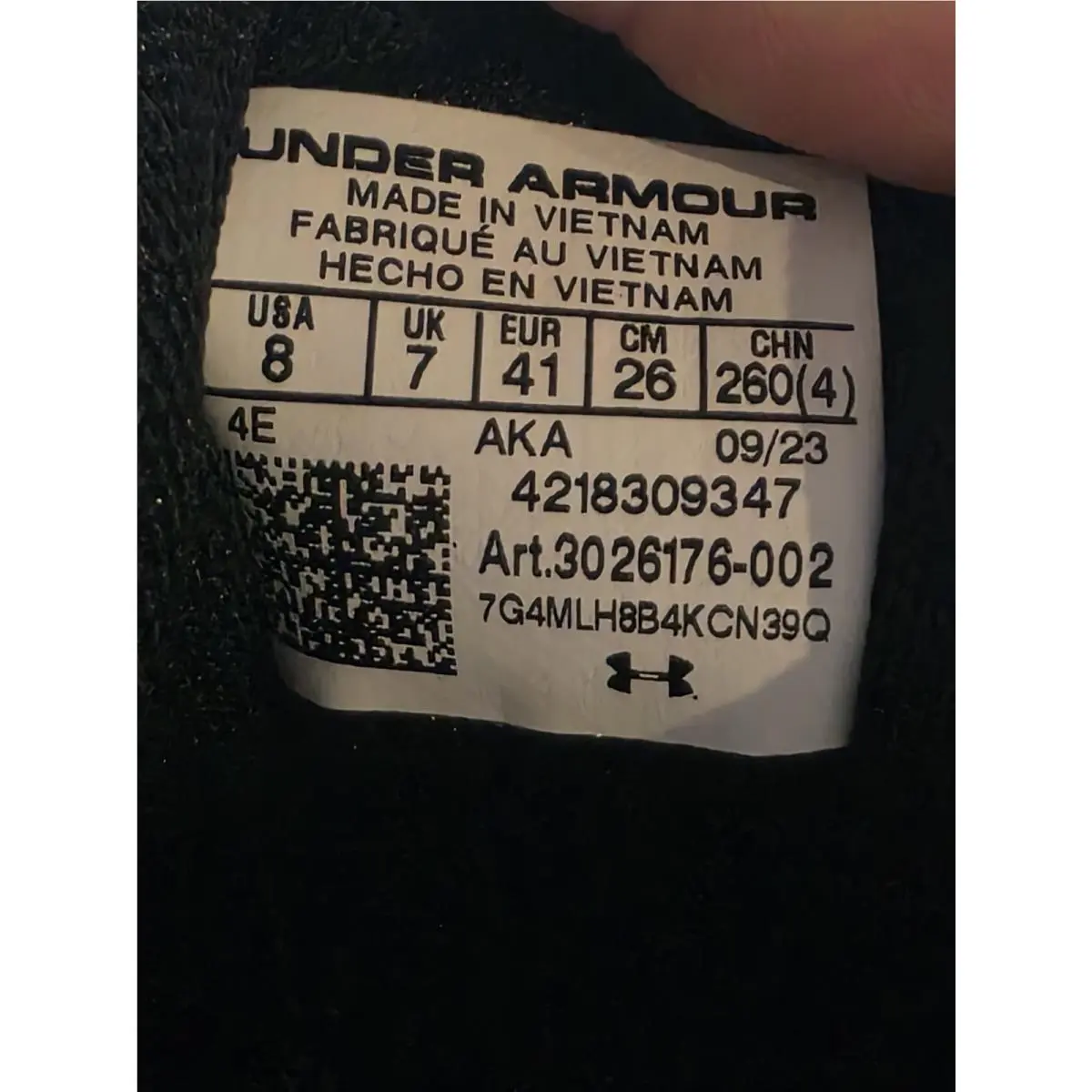 Under Armour shoes - Under Armour Charged Assert 10 - 3026176-002 - Black 7