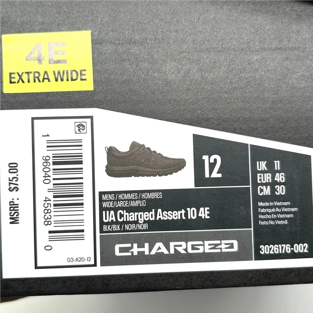 Under Armour shoes - 3026176002 - 3026176-002 - Black 9