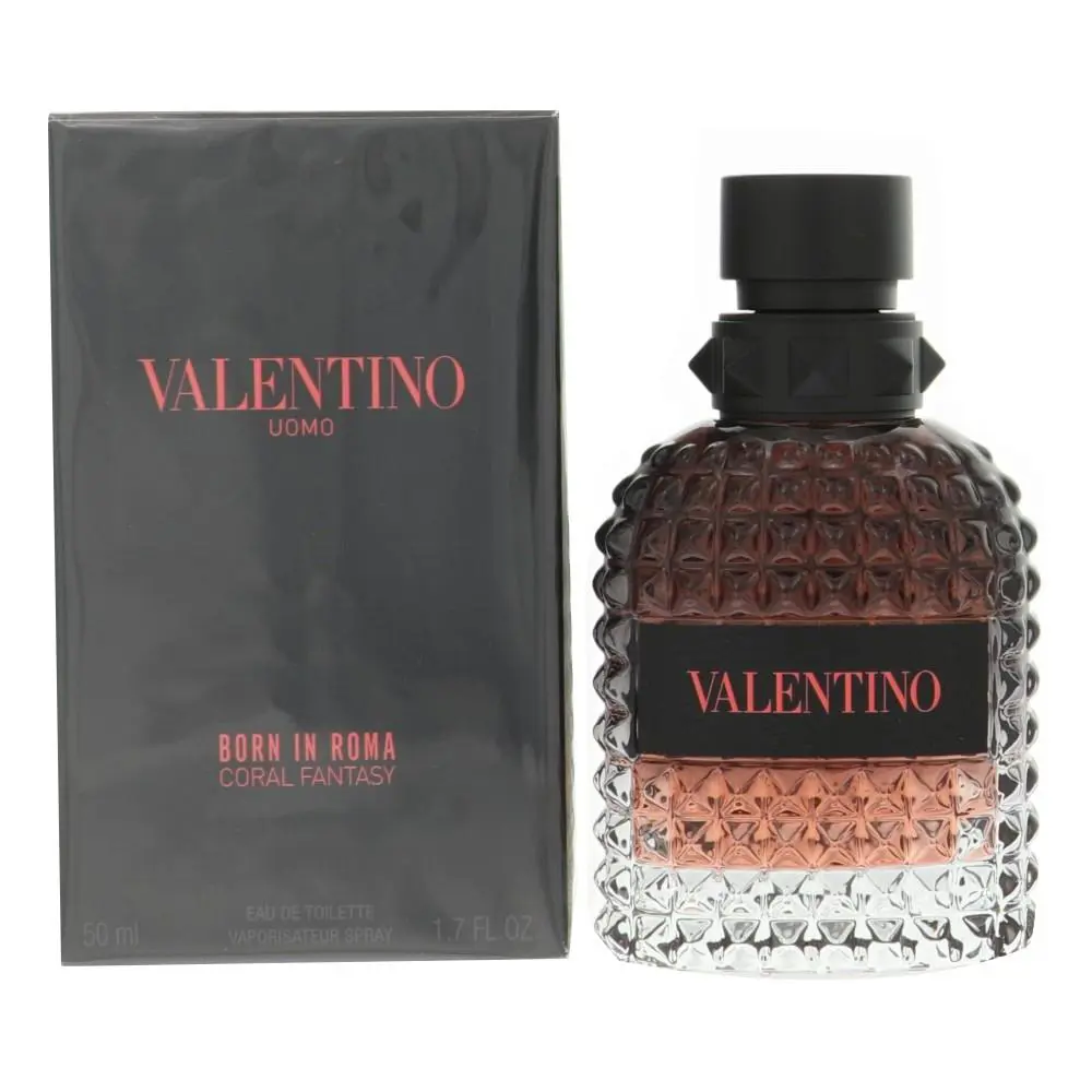 Born In Roma Coral Fantasy 1.7 Oz Eau De Toilette Spray by Valentino Box For Men