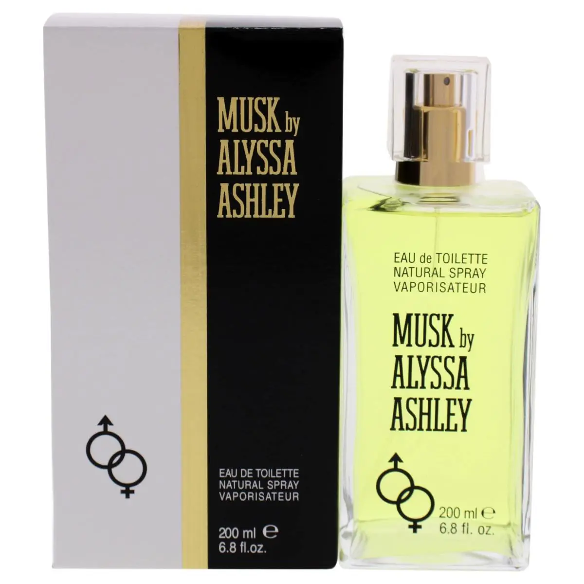 Musk Edt Spray Unisex Citrus Bergamot Long Lasting 6.8oz by Alyssa Ashley