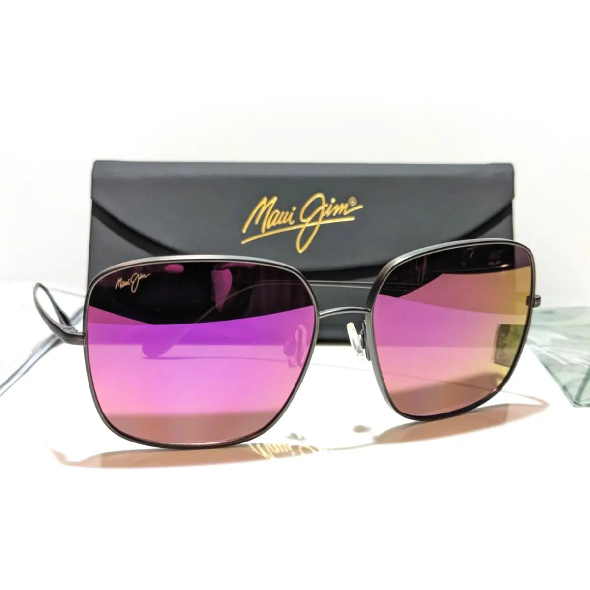 Maui Jim Triton Women Slate Grey Polarized Maui Sunrise Sunglasses P546N-14