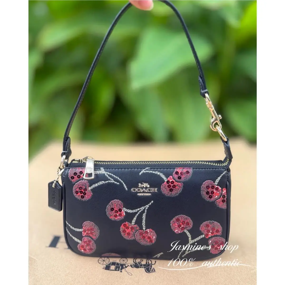 Nolita 19 with Cherry Print CCZ21 CCZ21/black multi by Coach