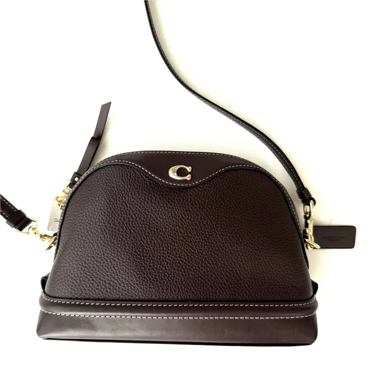 Ivie Crossbody In Pebbled Leather Oxblood F37863 Purse Clutch by Coach