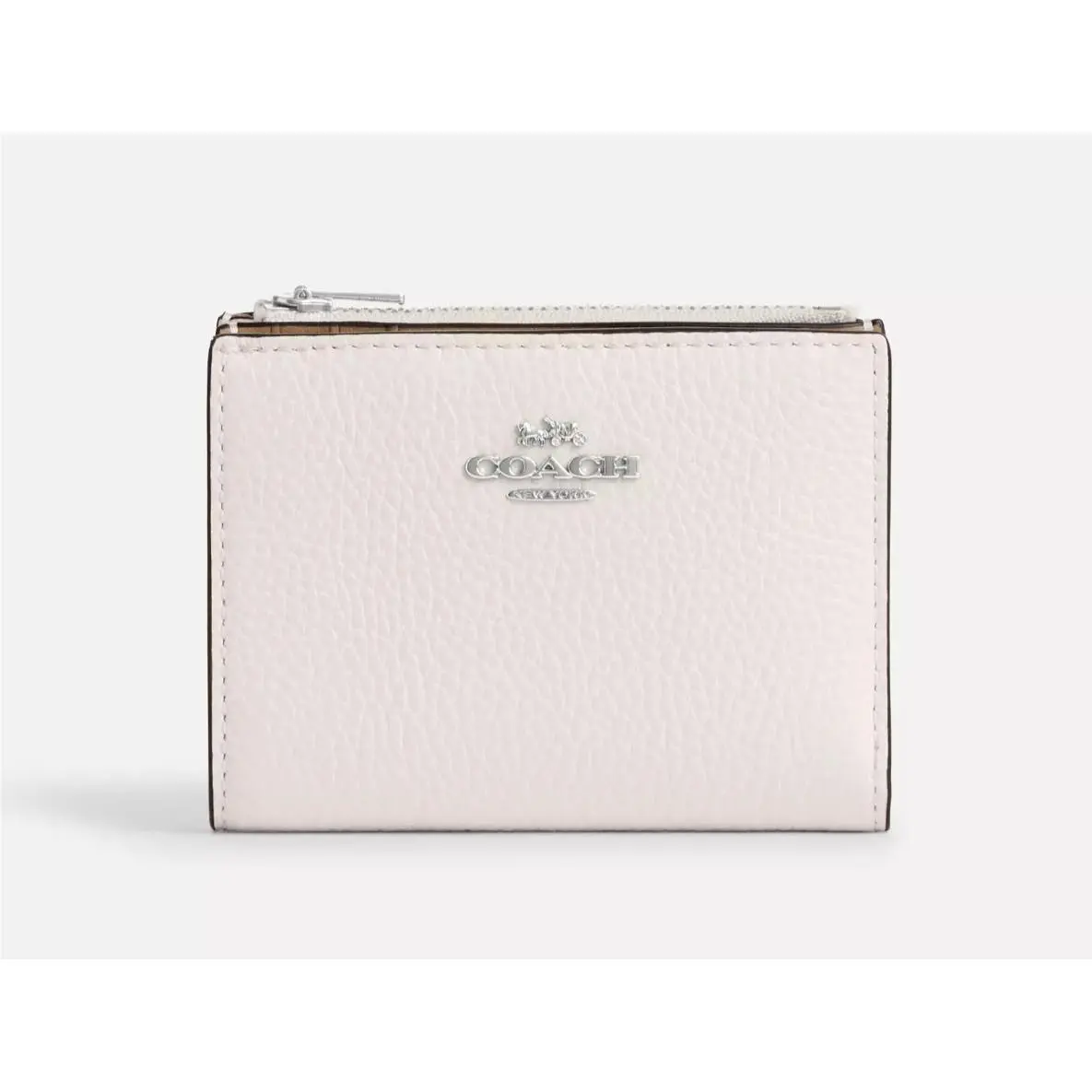 Coach Bifold Leather Wallet Chalk/sv CM315