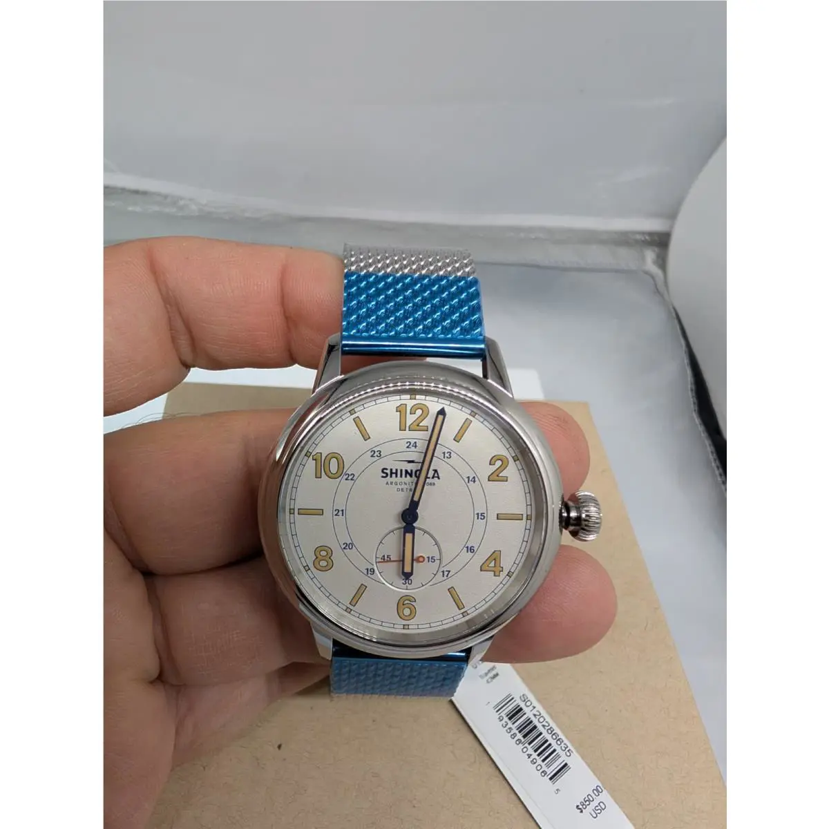 Detriot Men`s The Traveler Subsecond 42mm Watch S01202866635 by Shinola