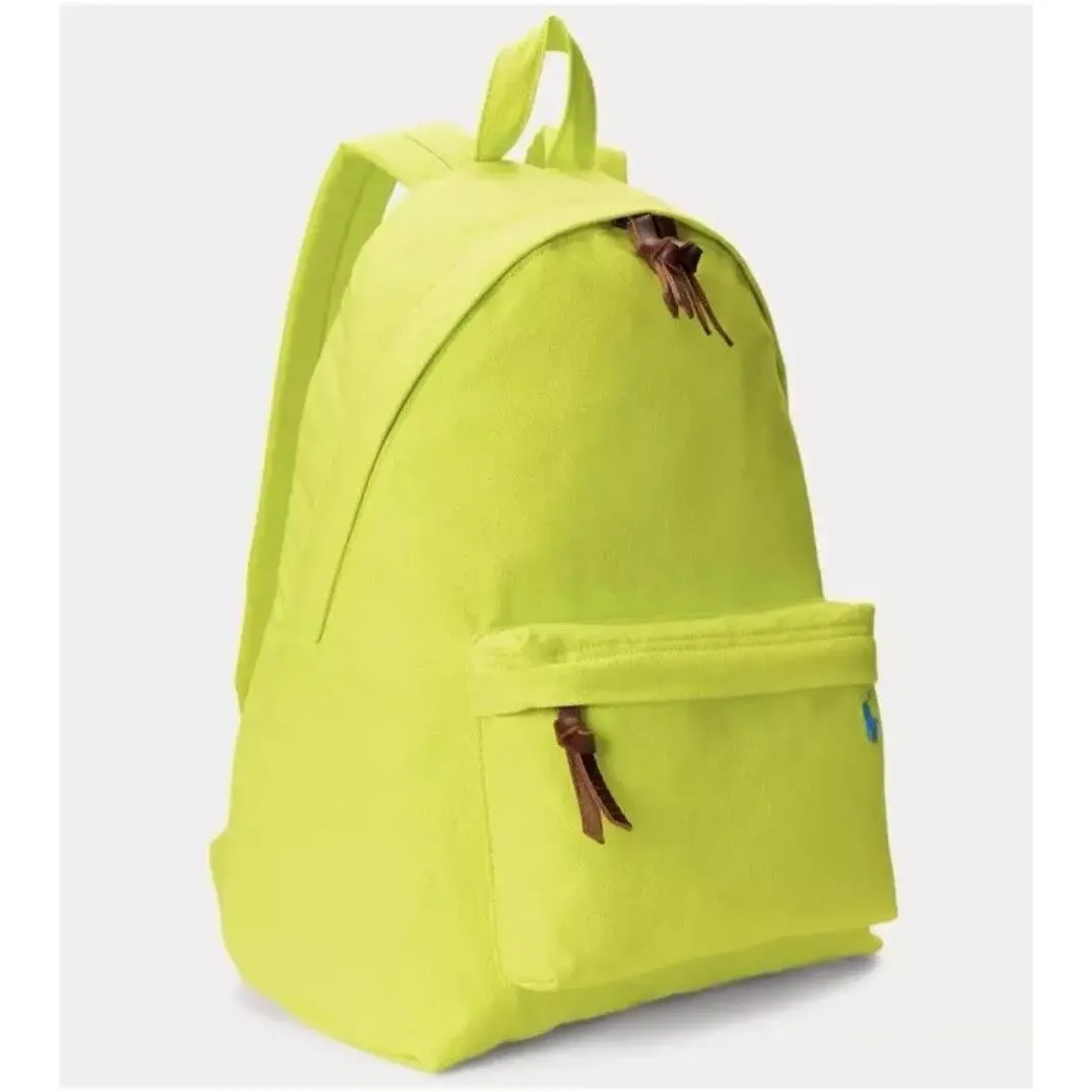 Polo Ralph Lauren Canvas Backpack Rare Hi-lite Yellow-fin School Adult Bookbag