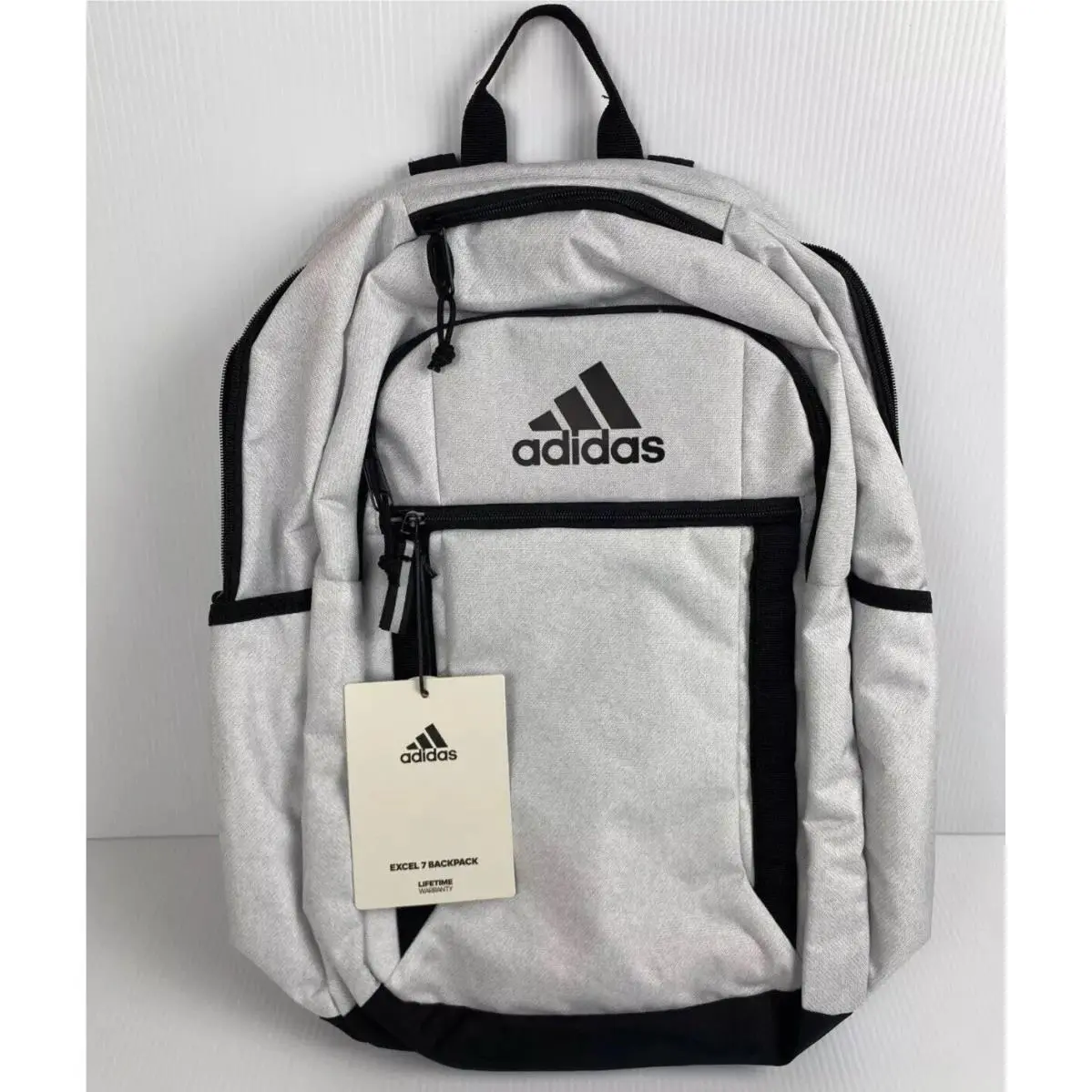 Adidas Excel 7 Backpack Gray Black 16in Laptop Storage Durable