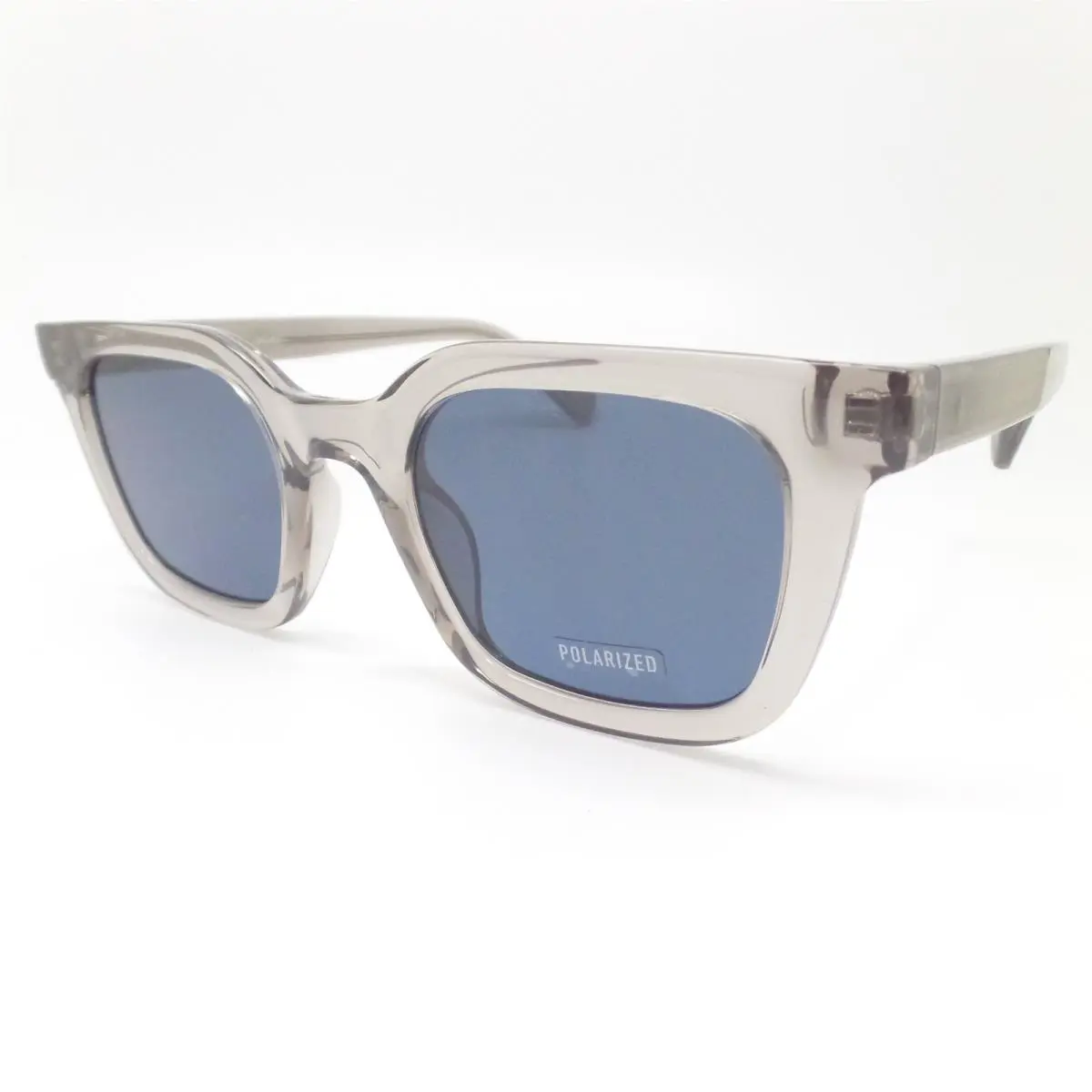 Quay Game Over Grey Crystal Blue Polarized Sunglasses