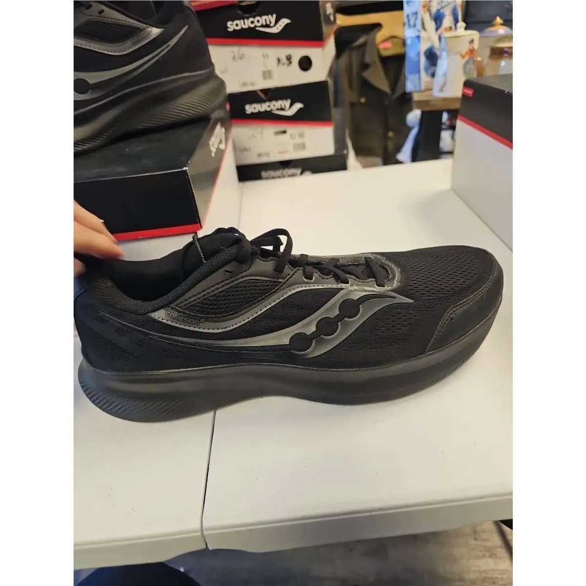 Saucony shoes - Saucony Cohesion 18 - Cohesion - S21035-211 - Black/Black/Black 3