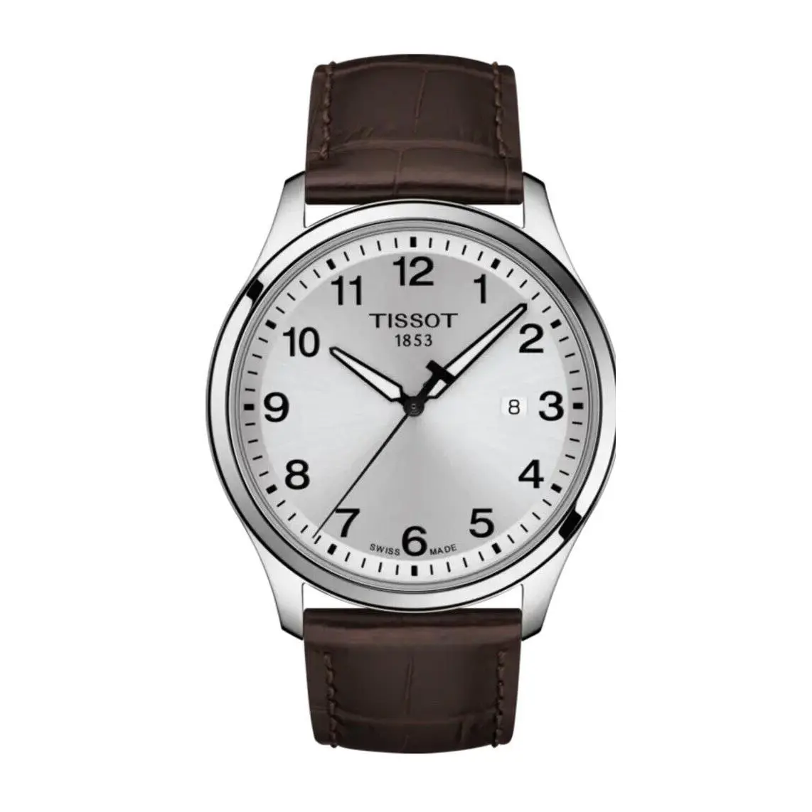 Tissot Men`s Gent XL Classic Brown Leather Band Watch T1164101603700