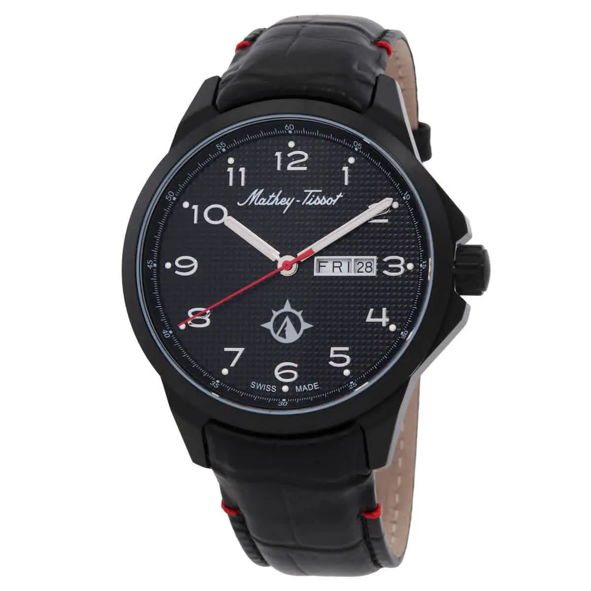Mathey-tissot Excalibur Quartz Black Dial Men`s Watch MTWG2001104