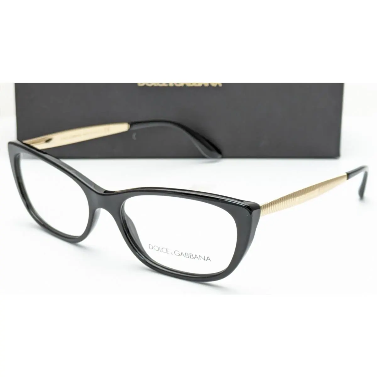 Dolce Gabbana DG3279 501 Cat Eye Black Womens Eyeglasses 53mm