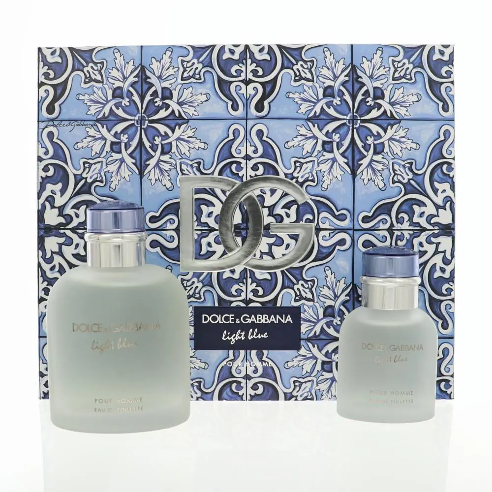 D G Light Blue by Dolce Gabbana Gift Set For Men 2 Piece Set For Men: 4.2