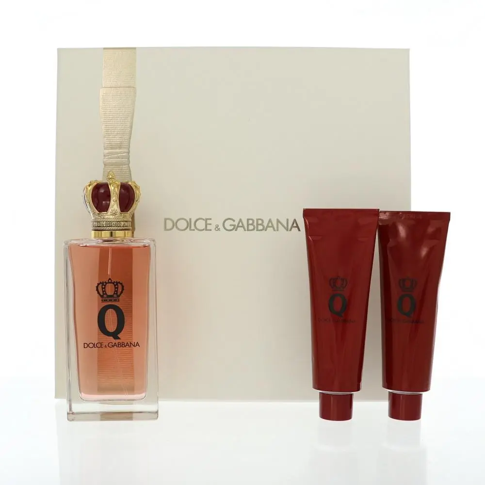 D G Q by Dolce Gabbana Gift Set For Women 3 Piece Set For Women: 3.3 Oz Eau