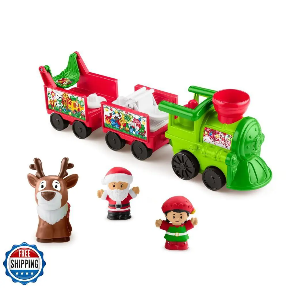 Fisher-price Little People Toddler Toy Musical Christmas Train wi