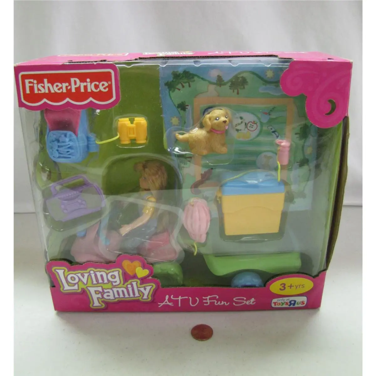 Fisher Price Loving Family Dollhouse Picnic Hike Atv Food Cooler 2011