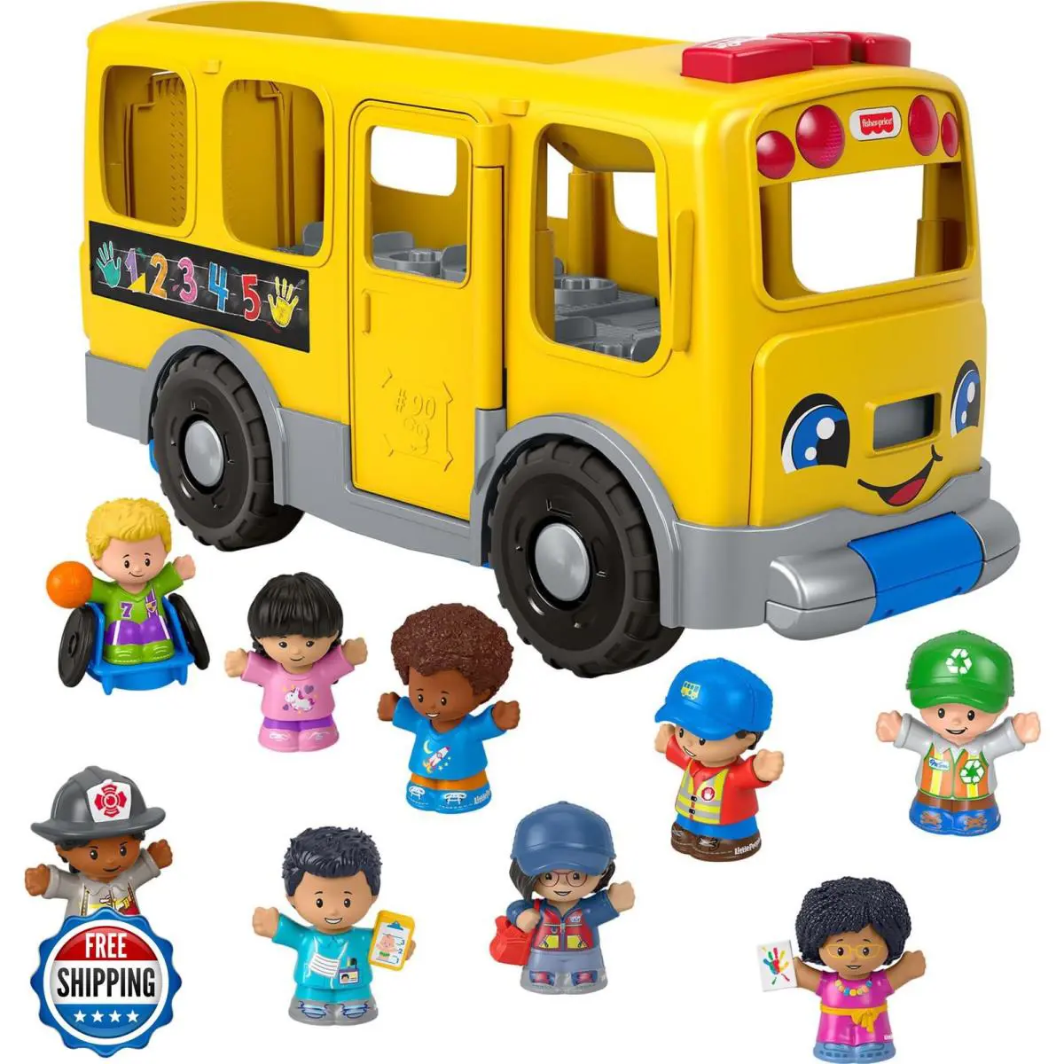 Fisher-price Little People Toddler Toy Big Yellow School Bus and Community He