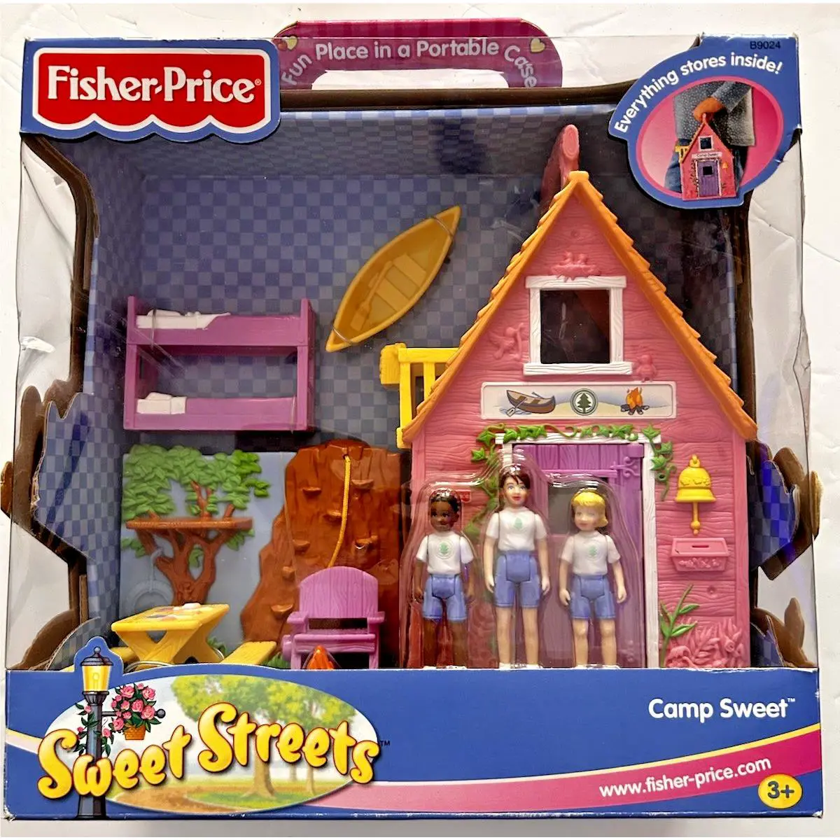 2003 Fisher Price Sweet Streets Camp Sweet Loving Family Doll Play Set