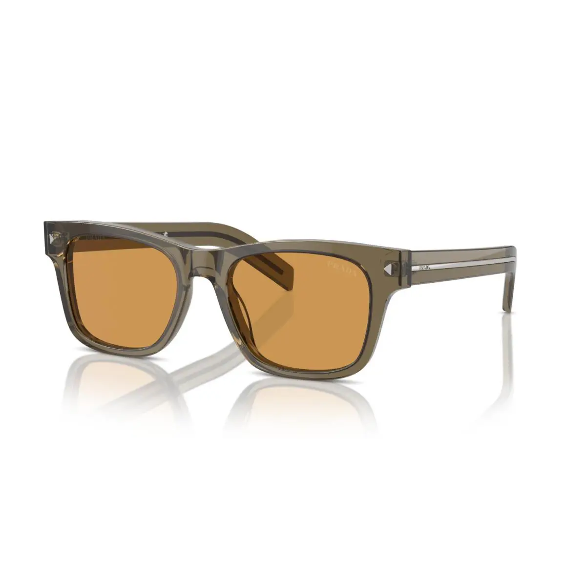 Prada PR A17S Transparent Earth/light Brown Photochromic 18T-60F Sunglasses