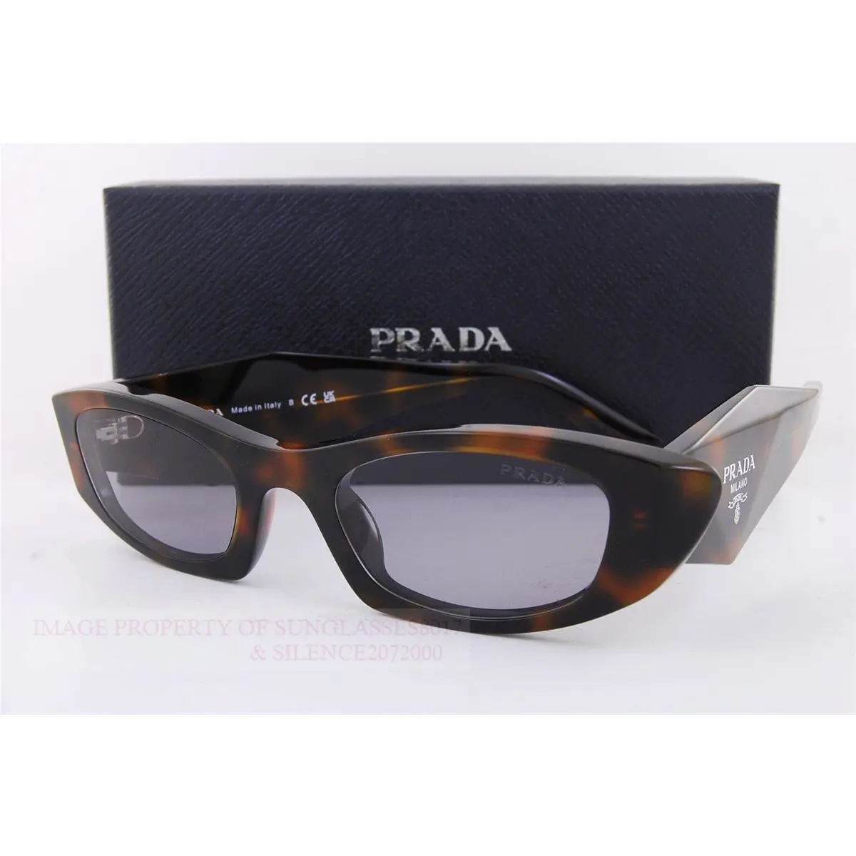 Prada PR B16SF 20D50Q Juniper Tortoise - Grey 52mm Sunglasses / /