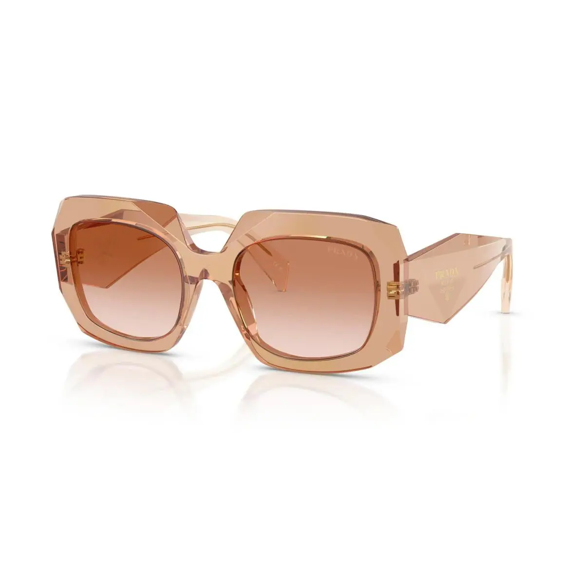 Prada PR B23S Transparent Brown/brown 28E50S Sunglasses