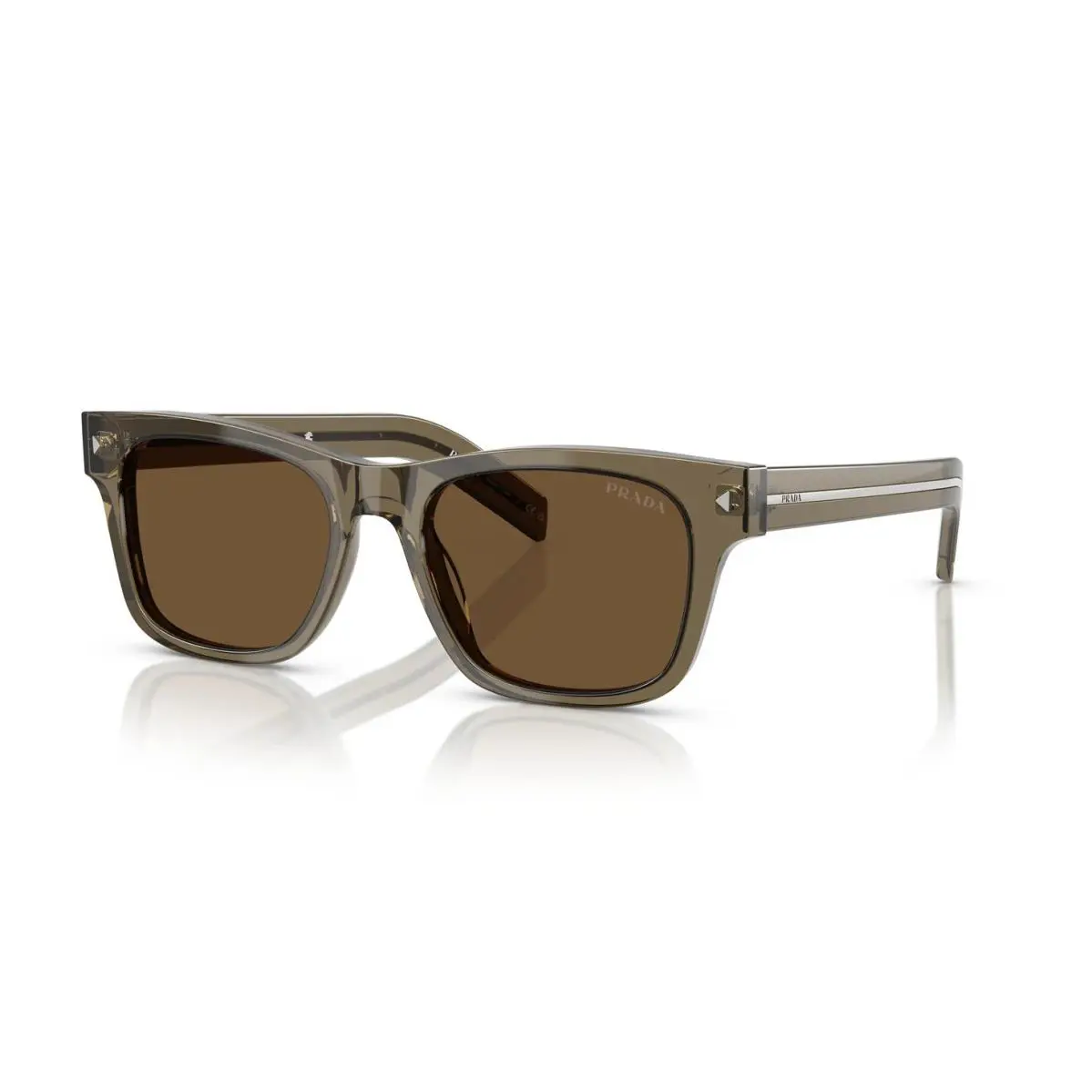 Prada PR A17S Transparent Terra/brown 18T70F Sunglasses