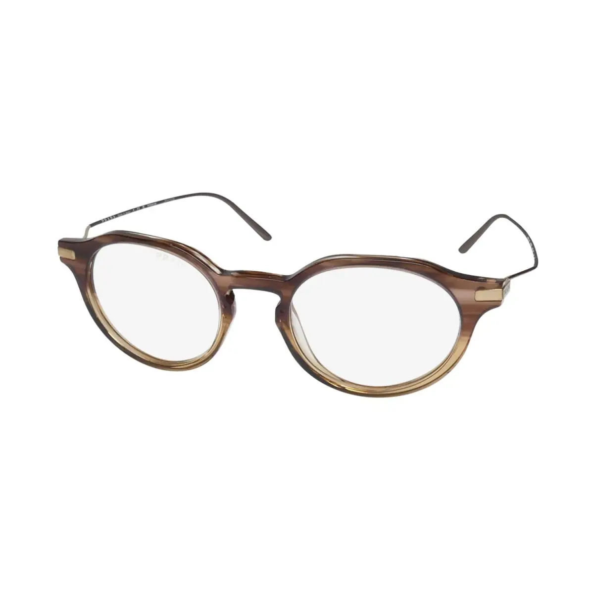 Prada SPR12Y Sunglasses Titanium Oval Brown Full-rim 13B-05R 48-20-145 Japan