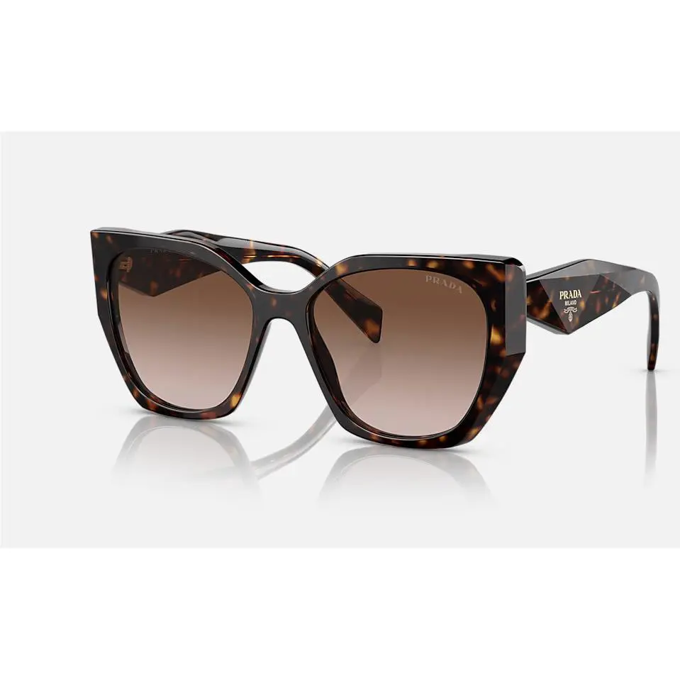 Prada PR 19ZSF 2AU6S1 Tortoise Brown Gradient 56 mm Women`s Sunglasses