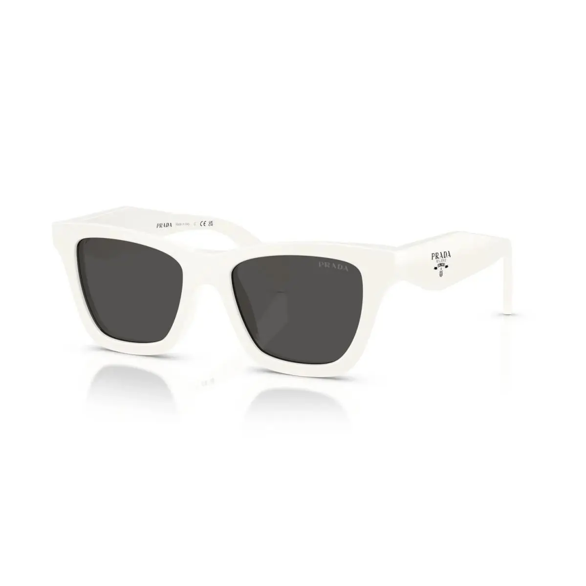 Prada PR C07S Talc White/dark Grey 17K08Z Sunglasses