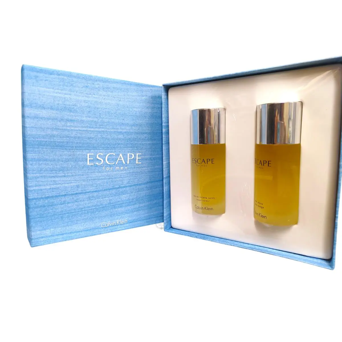 Escape by Calvin Klein Gift Set For Men Edt Spray + 3.4 oz A/shave