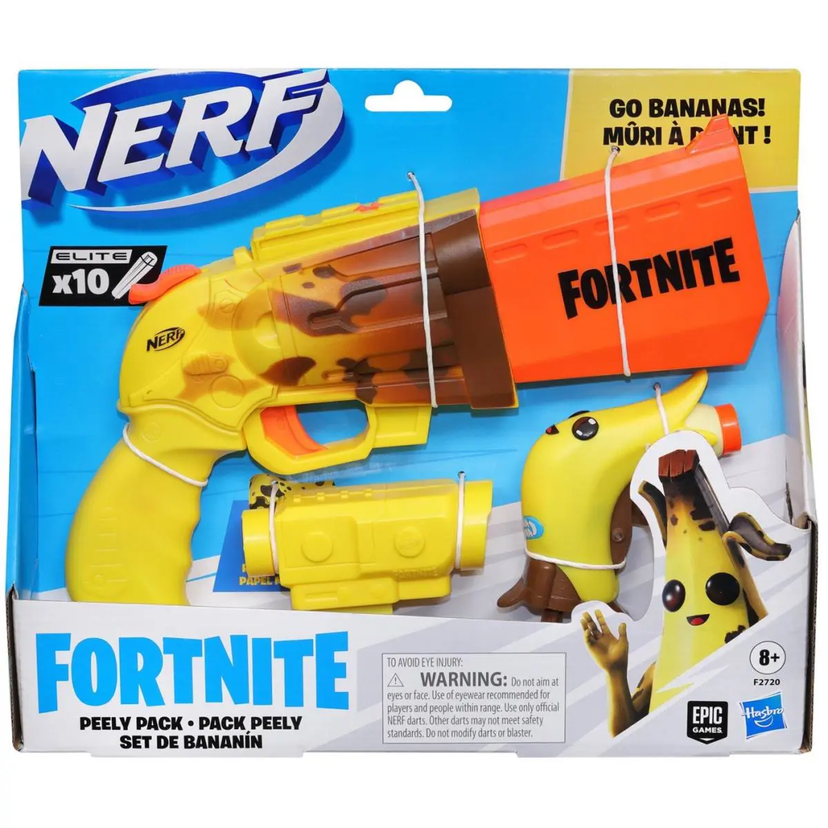 Fortnite Peely Pack Sr-ripe Micro Peely Dart Blaster 2-Pack