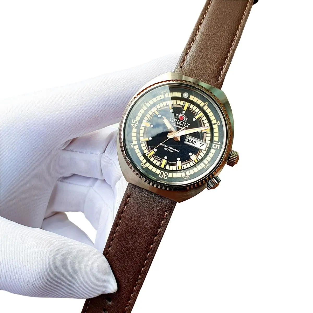 Orient Neo Classic Automatic Men`s Watch Leather Band RA-AA0E06B19B