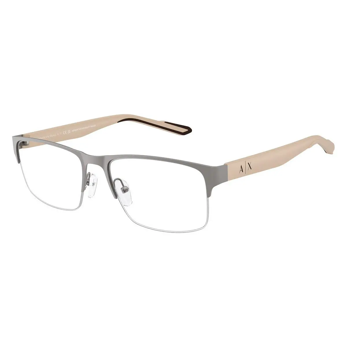 Rectangle Man Eyeglasses 0AX1068 6003 56mm Matte Gunmetal by Armani Exchange