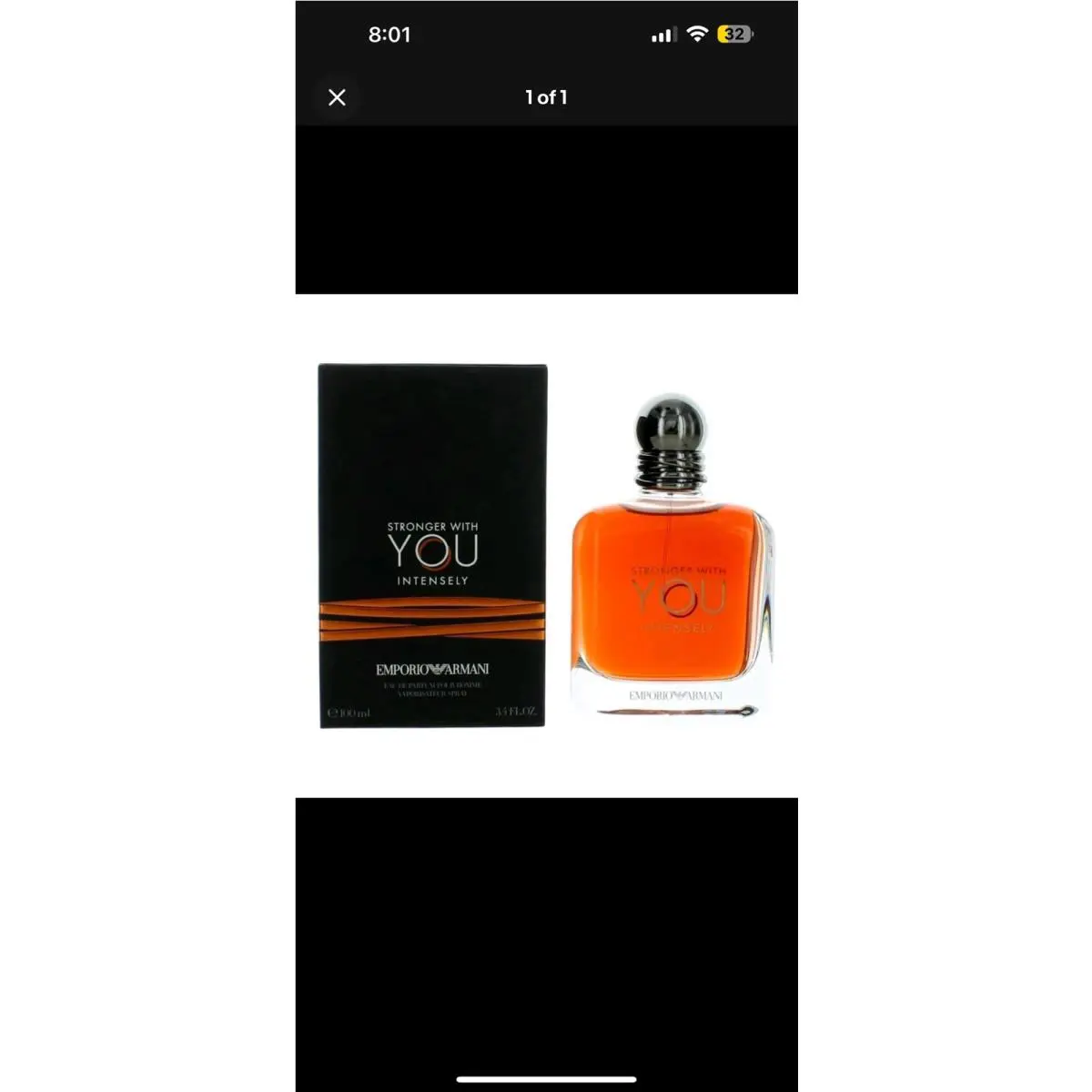Stronger with You Intensely by Giorgio Armani 3.4oz Edp For Men