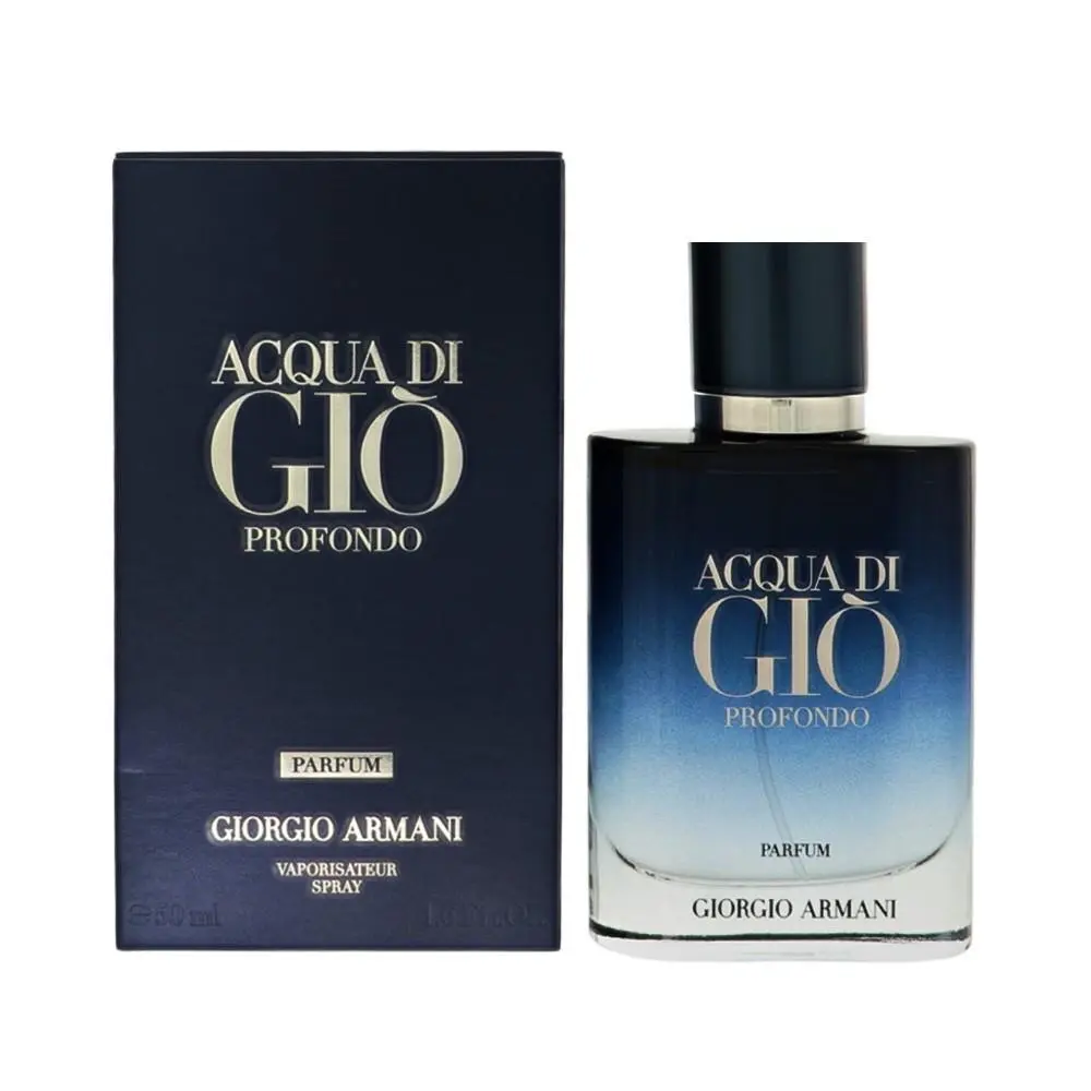 Acqua Di Gio Profondo by Giorgio Armani Box For Men 1.6 Oz Eau De Parfum Spray