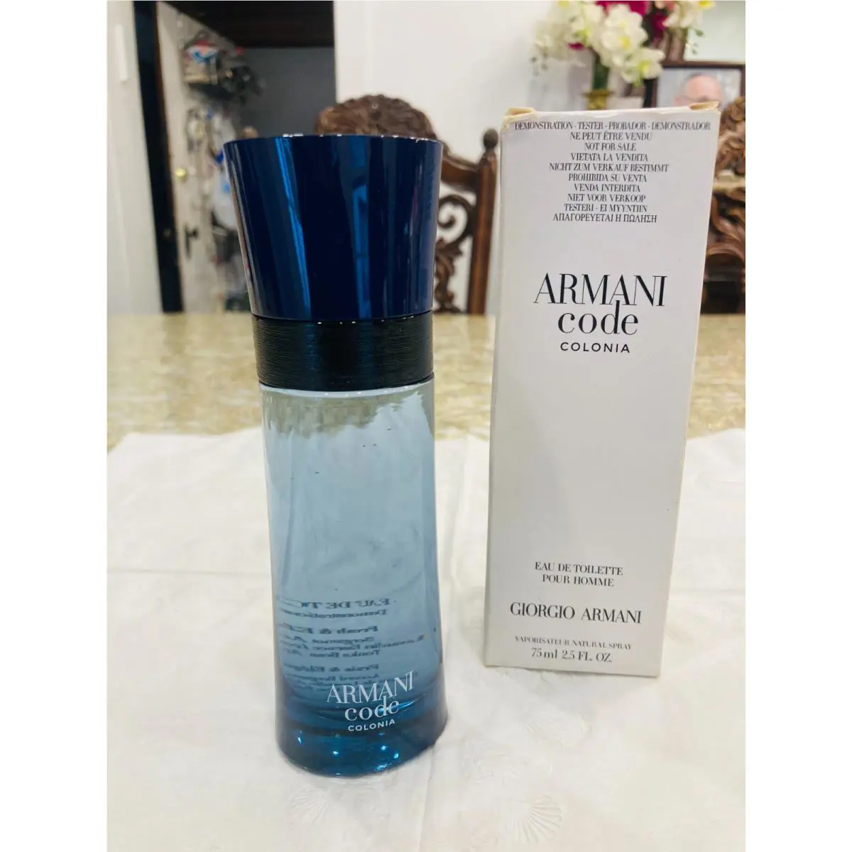 Giorgio Armani Code Colonia Mens Eau de Toilette Spray Citrus Cologne 2.5 fl oz