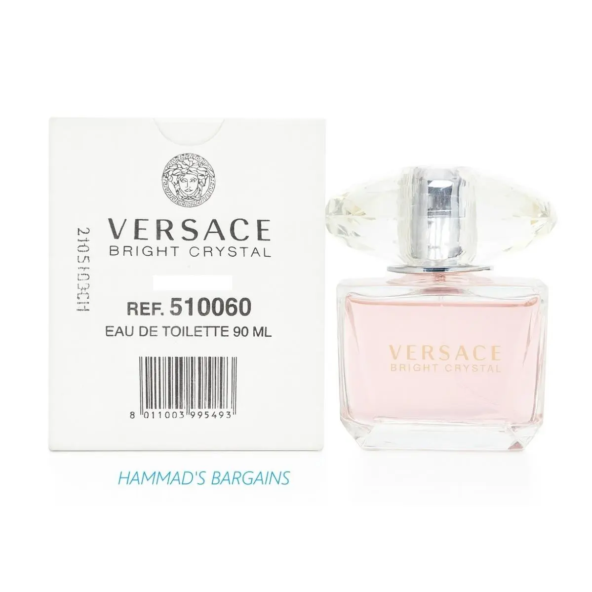 Versace Bright Crystal Edt 3.0 OZ / 90 ML For Women with Cap IN White Box