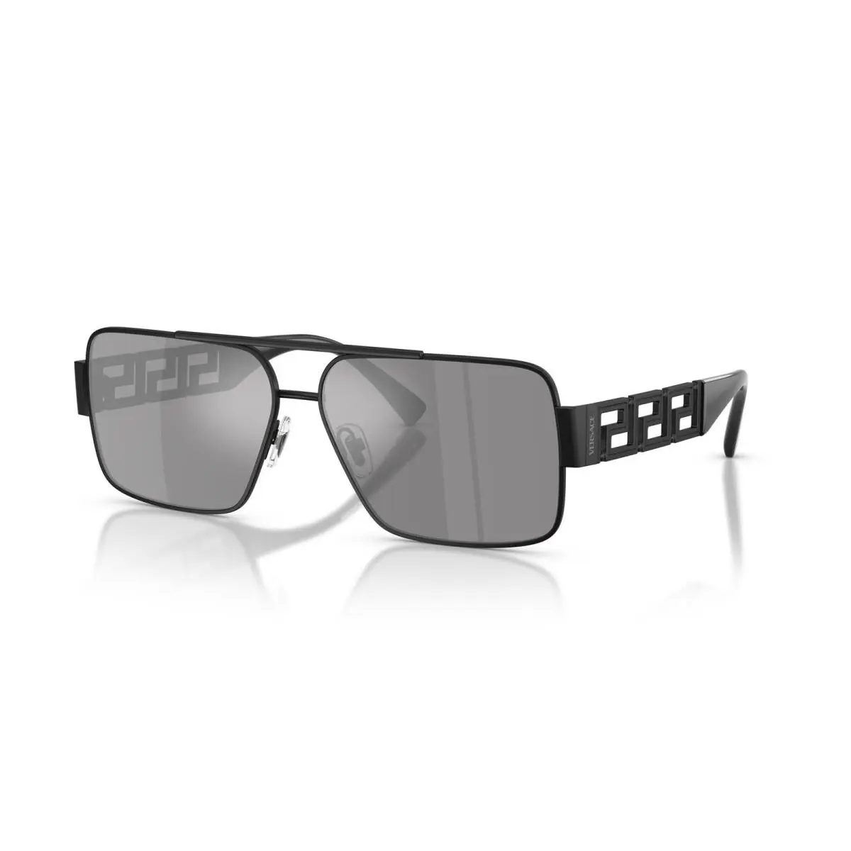Versace Sunglasses VE2290 12616G 61mm Matte Black / Dark Grey Mirror Silver Lens