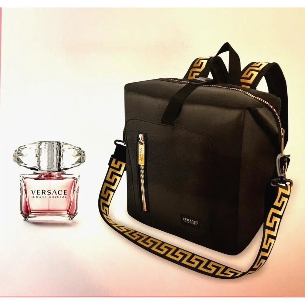 Versace Bright Crystal Edt 3.0oz For Women + Backpack Gift Set