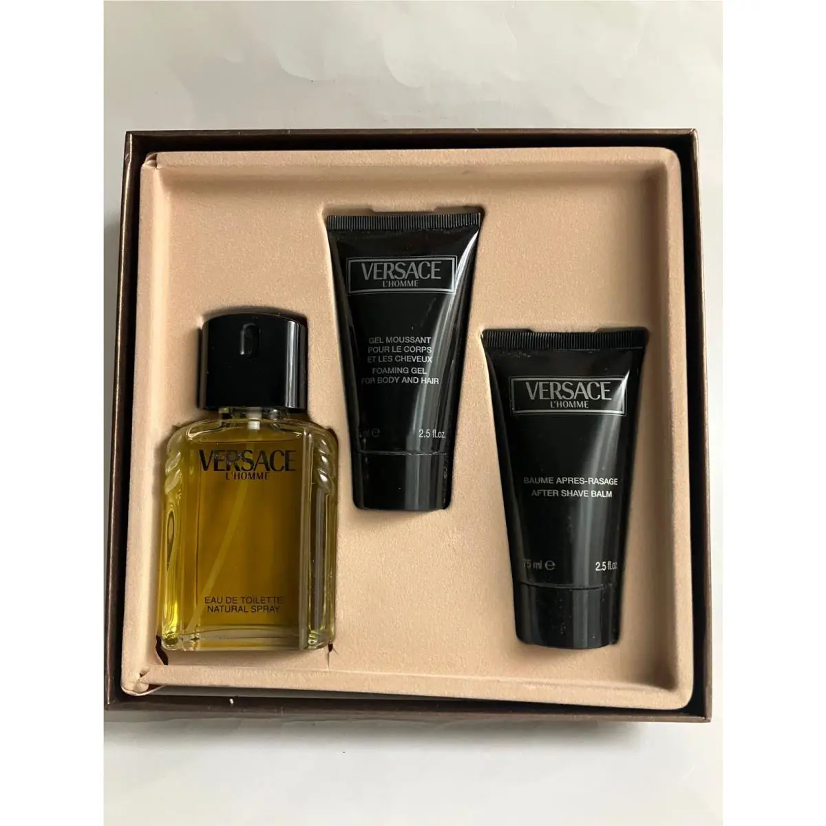 Versace L`homme 3Pcs Set For Men See Details Vintage Rare