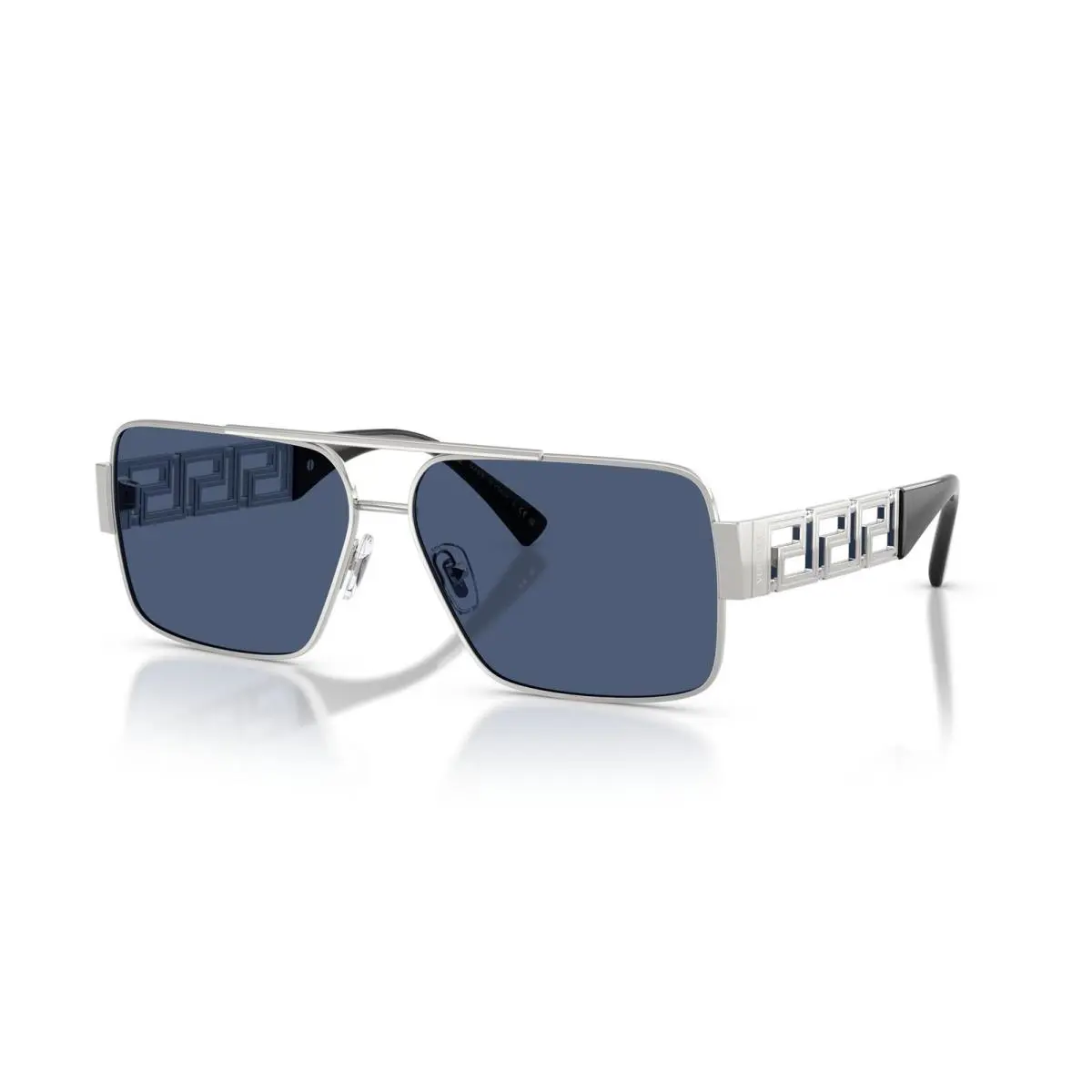 Sunglasses VE2290 100180 61mm Silver / Dark Blue Lens by Versace