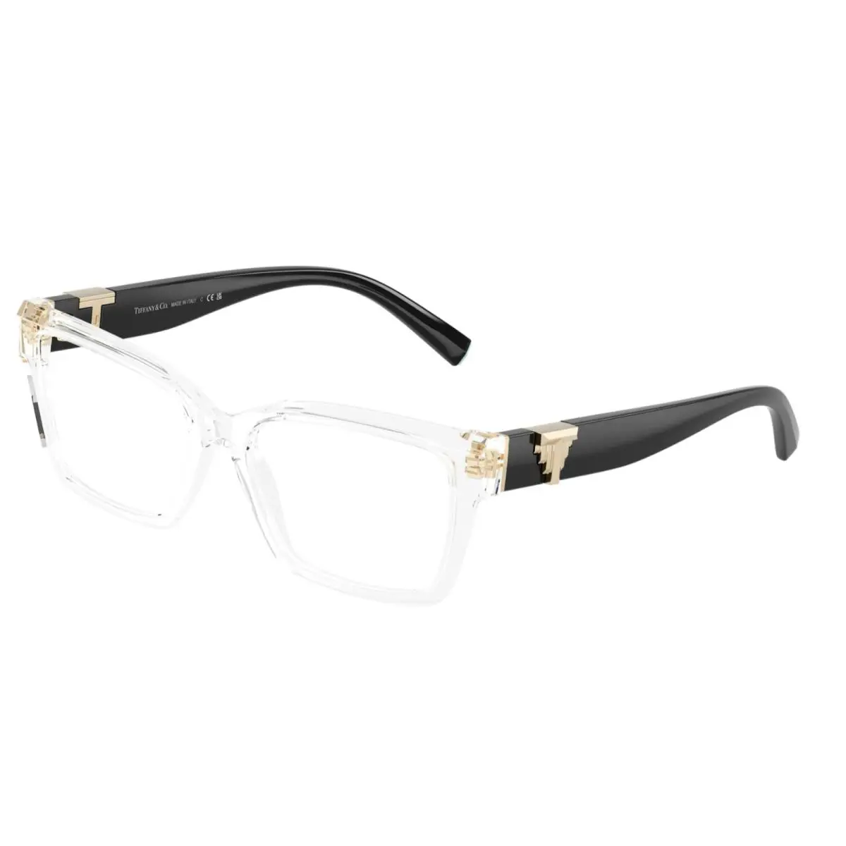 Tiffany TF2267 8047 52 Eyeglasses Transparent Clear / Black Frame by Tiffany & Co.
