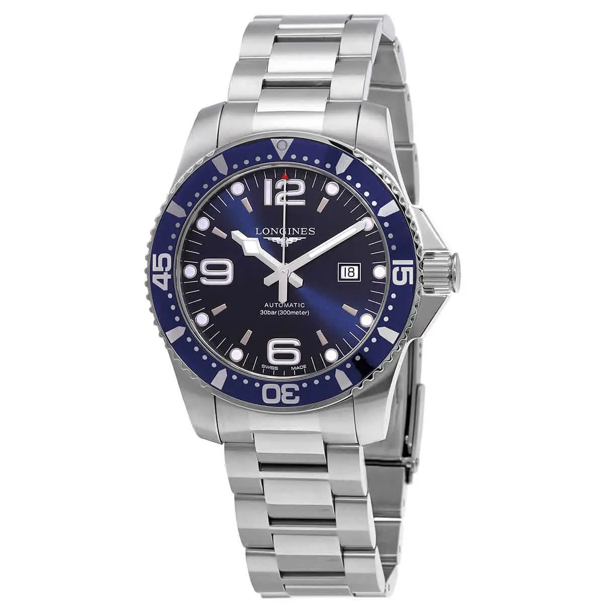 Longines Hydroconquest Automatic Blue Dial 44 mm Men`s Watch L3.841.4.96.6