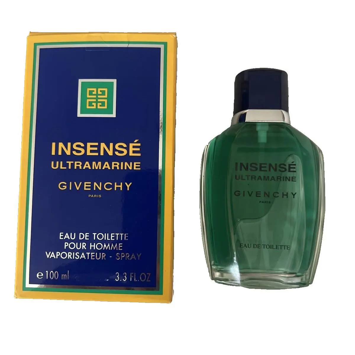 Insense Ultramarine by Givenchy 3.3 oz Edt Cologne For Men Vintage 2004 AS Pic