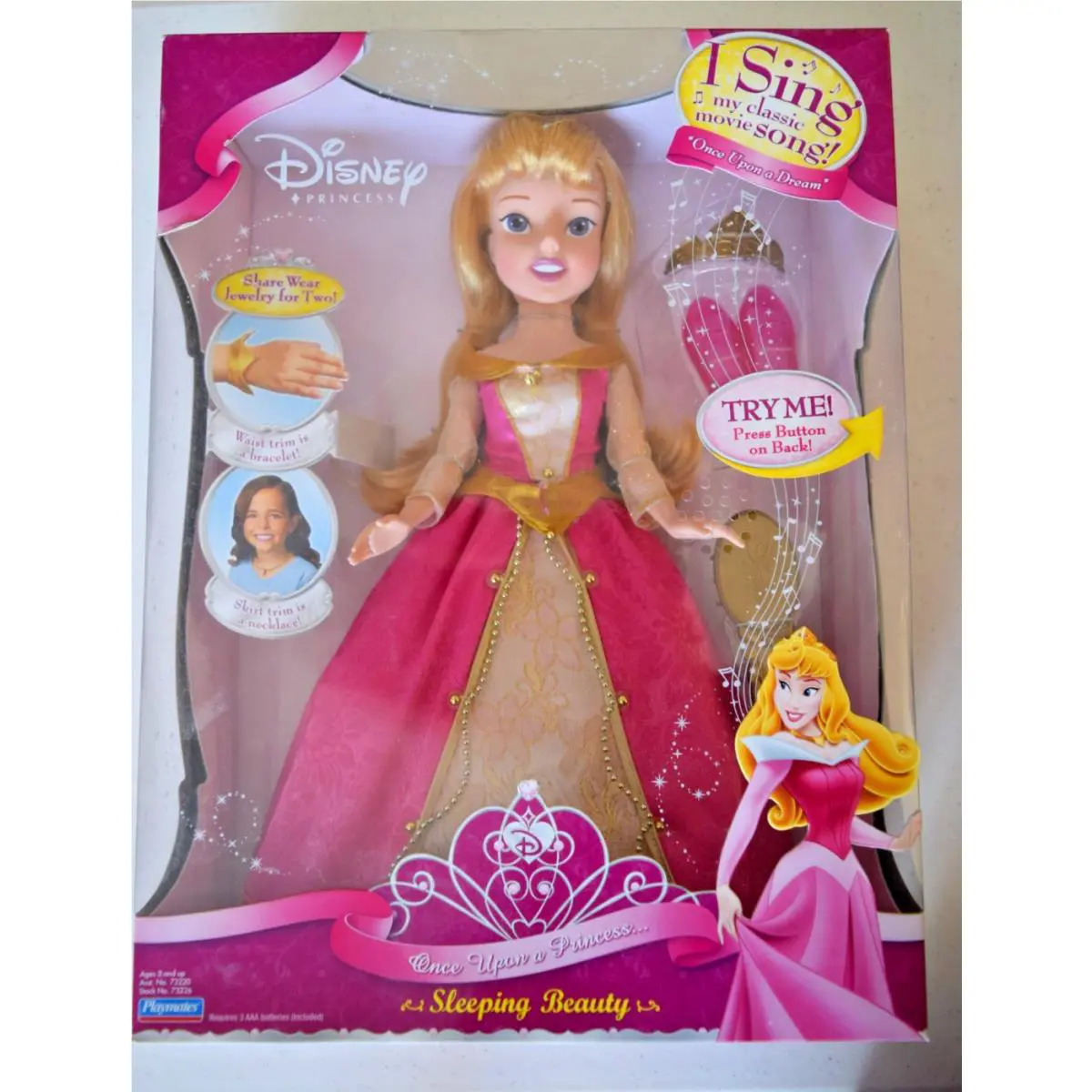 Sleeping Beauty Doll Disney Once Upon A Princess Enchanted Tales Sings Works