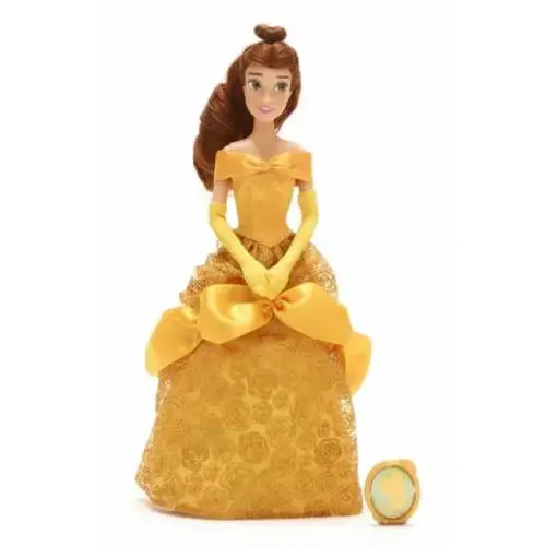 Disney Classic Doll Princess Belle with Pendant 11 1/2`` Beauty and The Beast