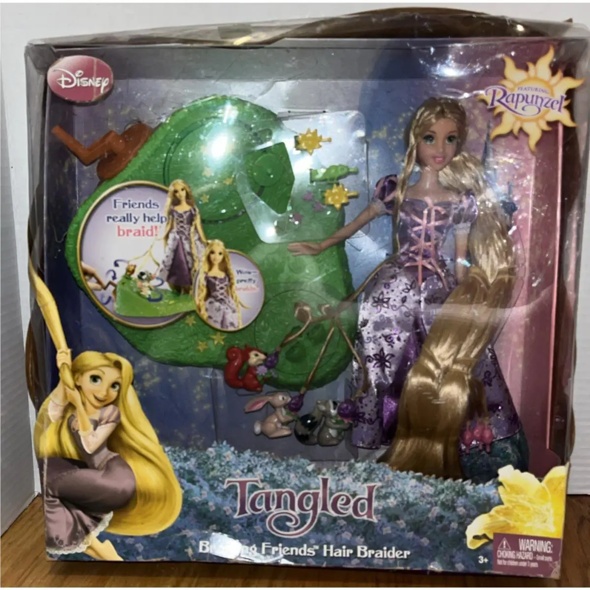 Mattel Disney Princess Tangled Braiding Friends Hair Braider Rapunzel