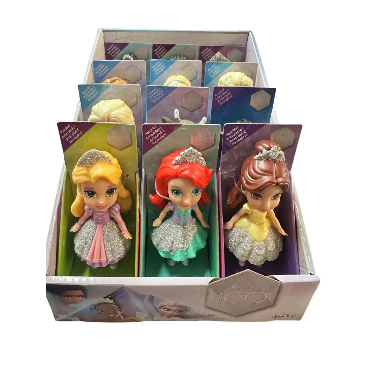 Disney Princess Mini Toddler Doll Assortment in 12pc Counter Display