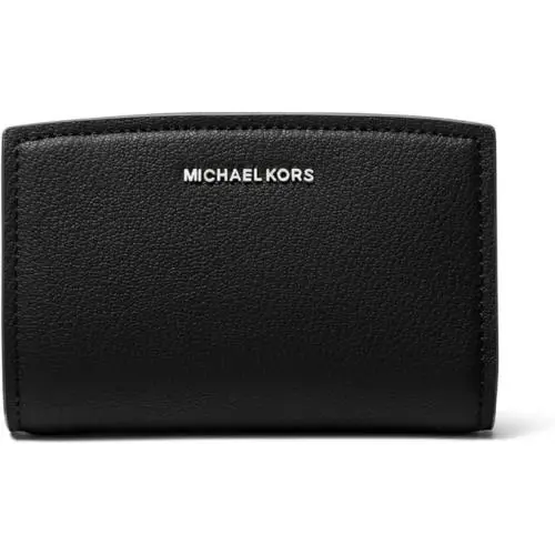 Michael Kors Womens Bryant Medium Zip Around Wallet Black One Size