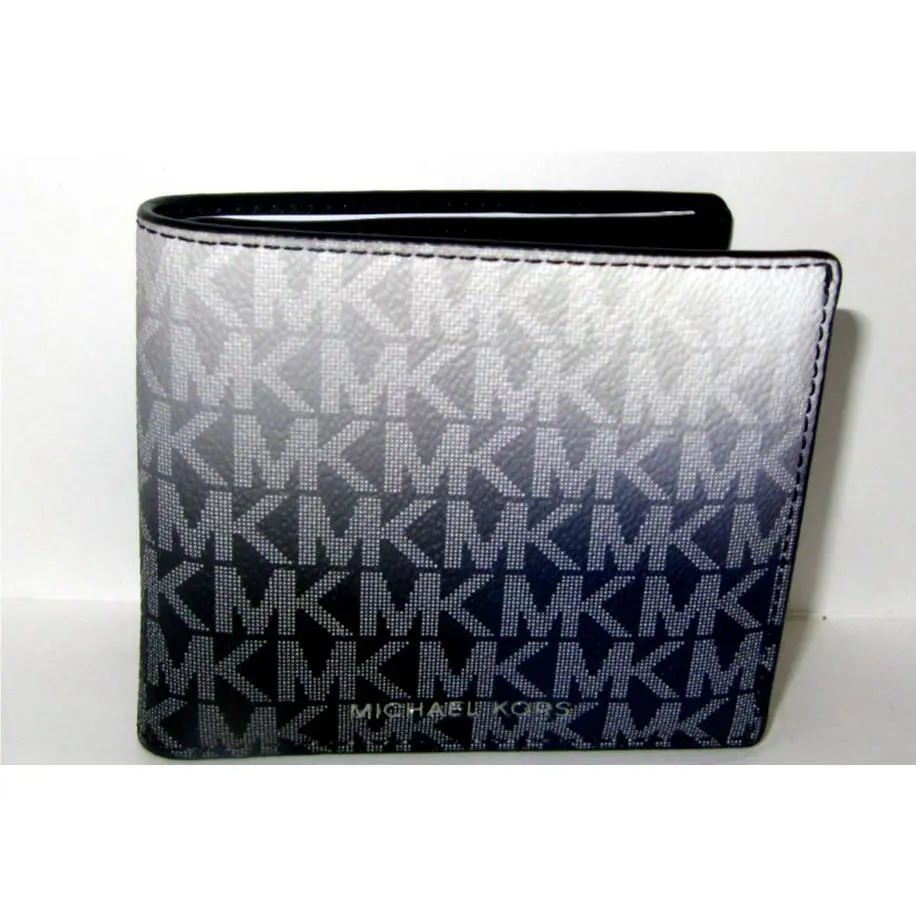 Michael Kors Cooper Logo Signature Billfold Wallet Black Multi